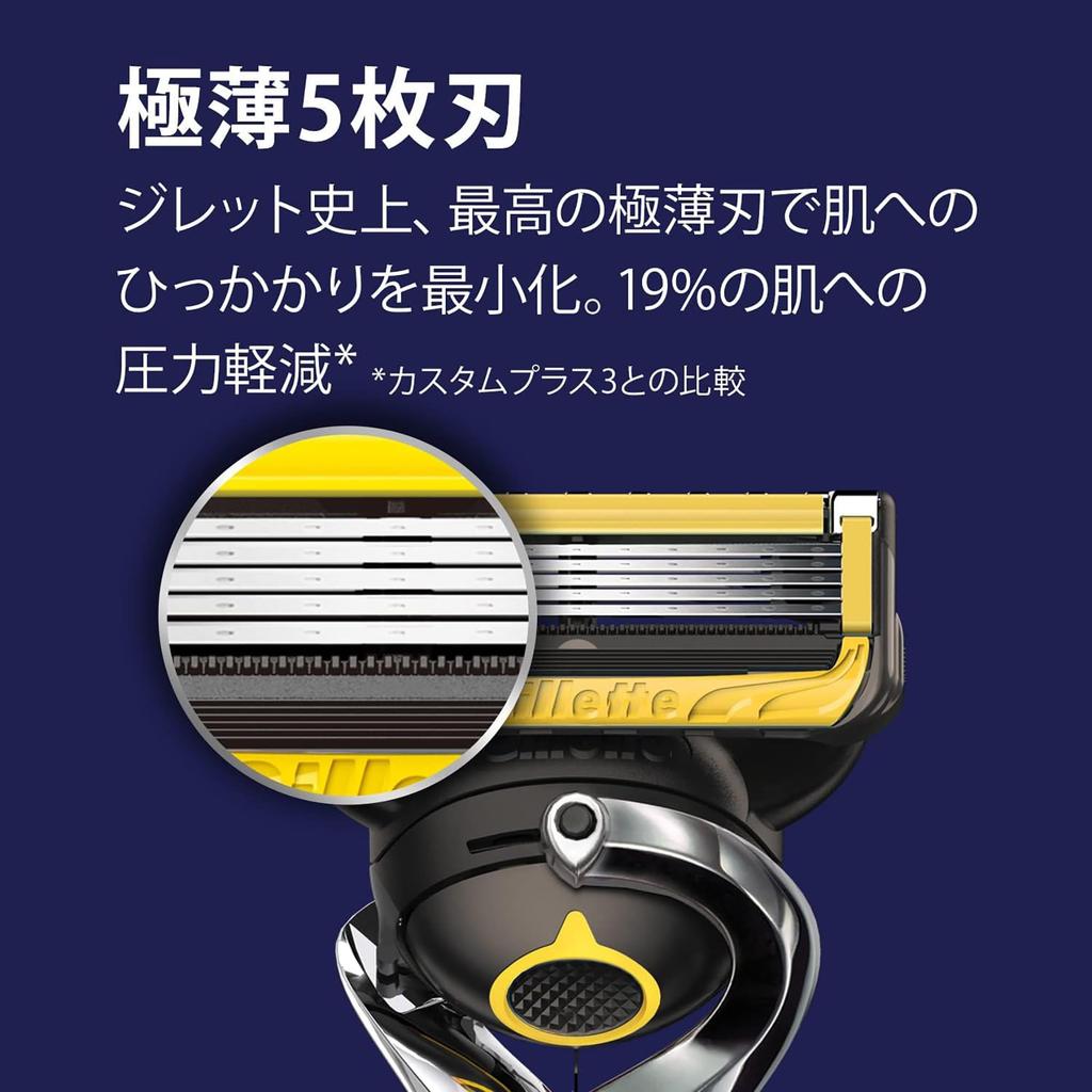 Gillette ProShield Manual Holder 5 Replacement Blades Combo 4 Replacement Blades pack is the old + + (Combo model)
