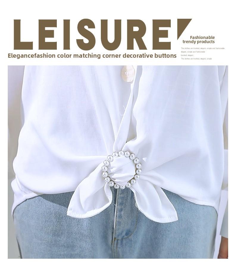 Fashion Waist Clip Belt Accessory for Tucking Shirts Securing Waistband Tightening Knots Stylish Scarf Ring