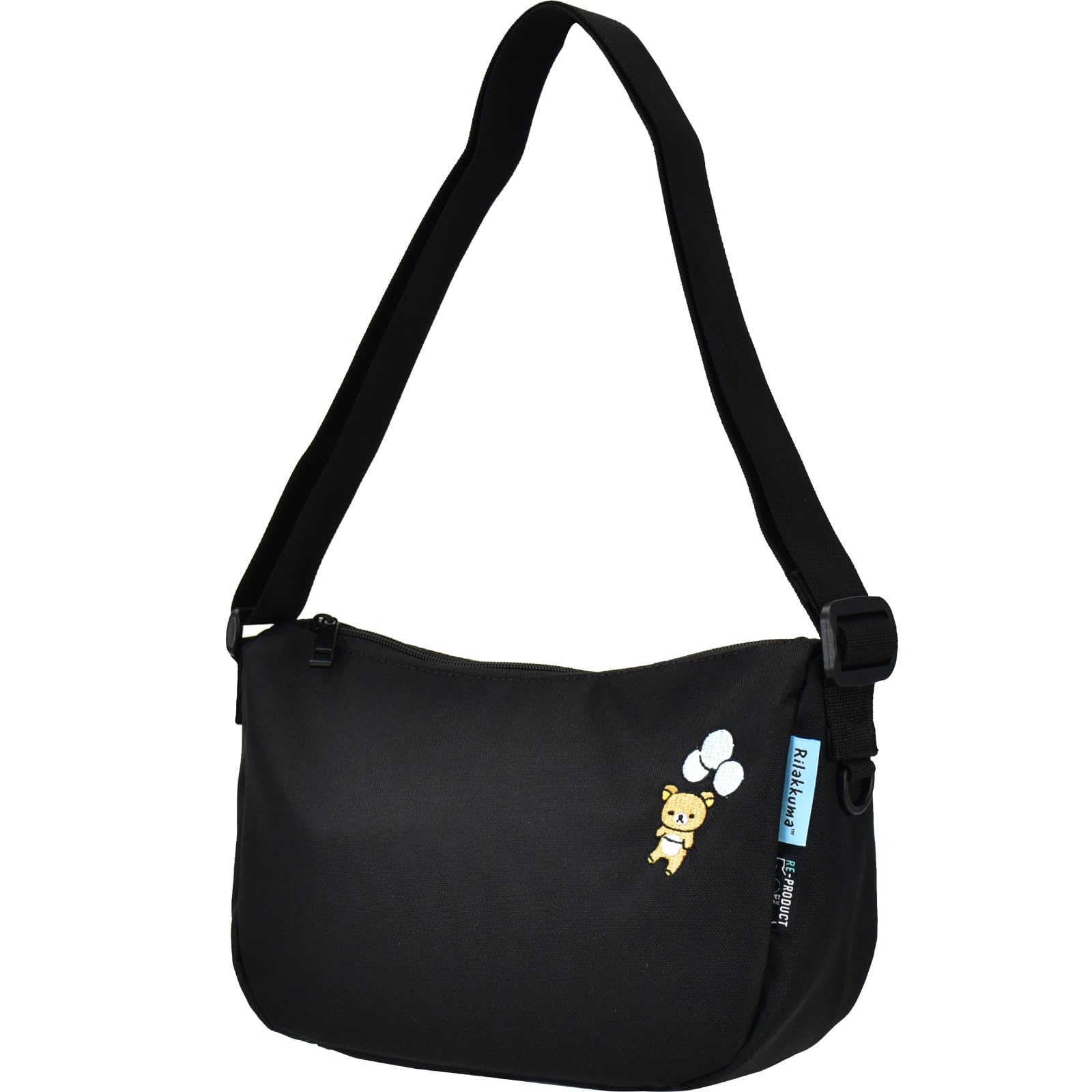 

Shoulder Round with Commuting to Character Goods rilakkuma0030 Black [Marimo Craft] Bag, Shoulder, Gusset, Women s, School, Travel, Outings, Adults,