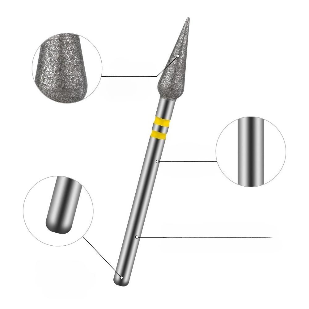 1Set Manicure Tungsten Steel Polishing Head, Nail Removal, Diamond Engraving and Polishing, Dead Skin Removal Manicure Tool