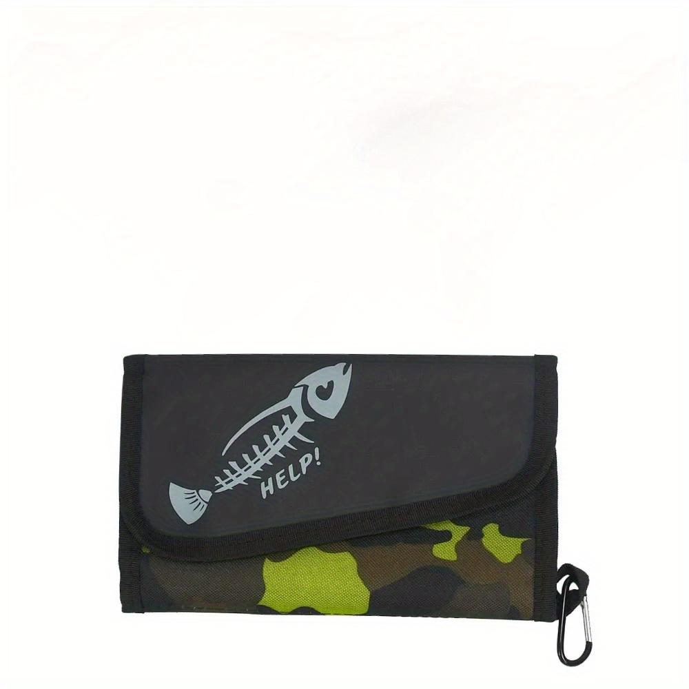 1PC Lure PVC Waterproof Fishing Bait Storage Bag with Handle, Lure Sorting Bag, Fishing Accessory Organizer Bag, Divider-style Waterproof Storage Bag