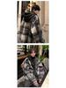 Men's Retro Plaid Patchwork Wool Hooded Jacket - Double-Sided, Thickened Outerwear for Autumn/Winter