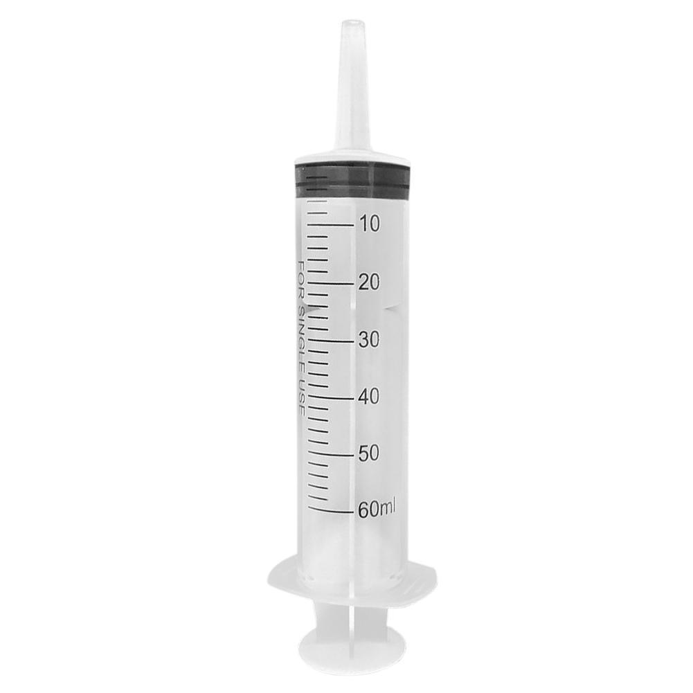 60/100/150ML Plastic Syringe With Tube Converter Cap For Liquid Oil Glue Applicator Experiments Industrial Large Syringe Tubing