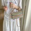 Fashionable woven style small square bag women fashion handbag simple 2025 summer new shoulder cross-body bag