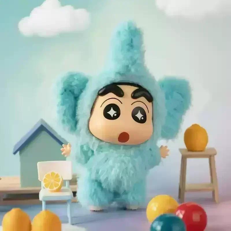 @@TOPTOY Crayon Shin-Chan Play Party Series Blind Box Vinyl Doll Mystery Box Anime Figure Room Decoration Collection Kids Gifts