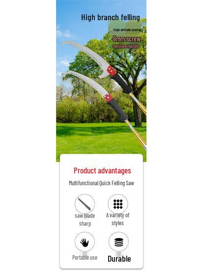 Telescopic Tree Pruner: Extendable Pole Saw for High Branch Cutting and Pruning