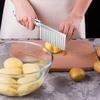 Ergonomic Crinkle Slicer, Robust Stainless Steel Tool For Attractive Food Presentation, Anti-Slip Surface, Dishwasher Safe Handle, Easy To Clean,