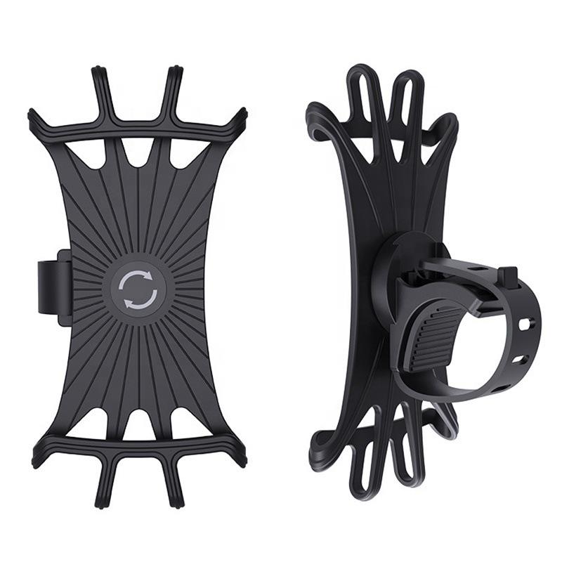 Rotatable Silicone Bicycle Phone Holder - Multi-Purpose, 360° Rotation, In Stock