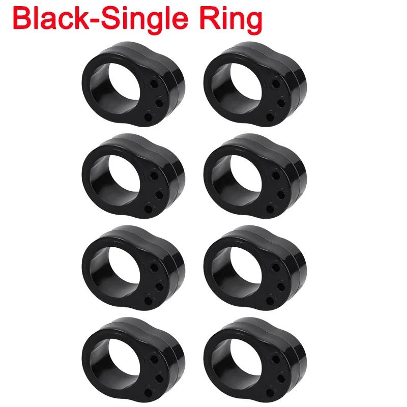 1-10 Stück Türstopper, transparenter Silikon-Türgriffpuffer, Antikollisions-Wandschrank-Schutzpolster, stoßfeste Ringe, Crash Pad