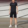 Li Ning Trainingsserie Schnelltrocknendes Rundhals-Sport-Kurzarm-T-Shirt Herren Tops Schwarz ATSQ059-1