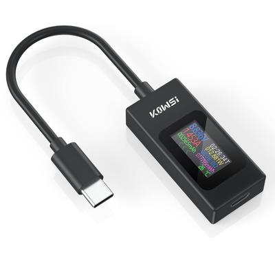 Miernik Tester USB Typ C Woltomierz Multimetr USB Tester Prądu i Napięcia 4-30V 0-6.5A PD QC Miernik Mocy USB Tester Pojemności i Napięcia Miernik Prądu