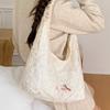 Fashionably Simple and Gentle Style Lace Bag, Large Capacity for Daily Commuting Tote Bag, Single Shoulder Bag