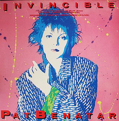 12inch Record PAT BENATAR  Invincible Extended Version Inst S14124 CHRYSALIS 1985 Japan Rock Used