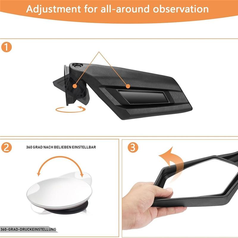 Side View Mirror Rearview Mirror Reversing Mirror For UTV Motorcycle For Bombardier Can-Am Maverick X3 MAX 2017-