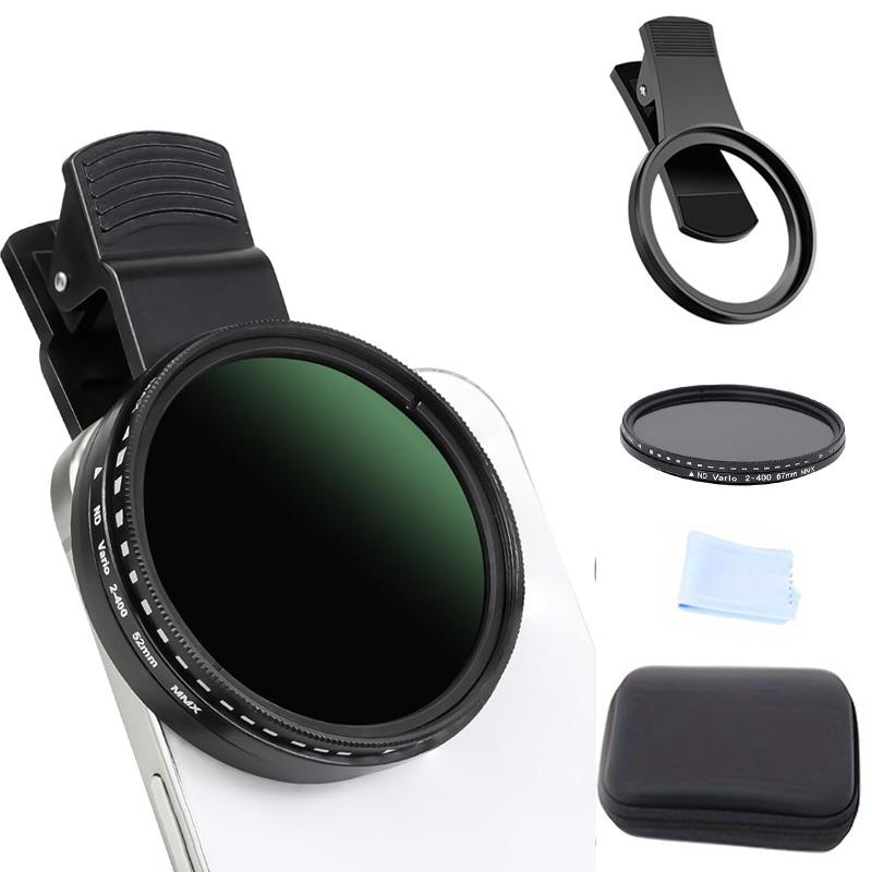 52mm/67mm Lens Filter Adjustable Light Reduction Variable ND Filter Iphone DSLRs Smartphones Tiktok Photography Accessories