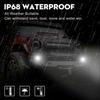 4x Led Work Light Pods Round Amber Spot Combo Light Amber Fog Lamp For Off Road Suv