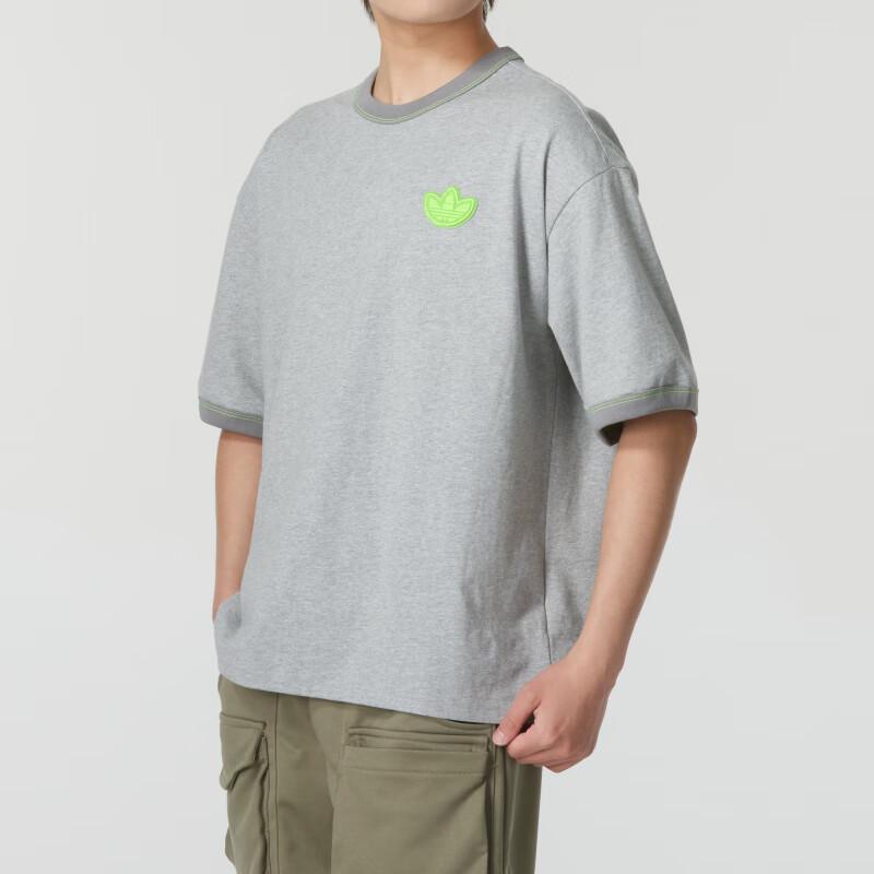 Adidas Originals Comfortable Breathable Casual Short Sleeve T-Shirt Men Tops Gray JJ4363