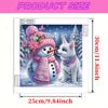Snowman 5D DIY Diamond Art Painting Kit for Home Wall Decoration Special Shape Partial Drill Dimond Art Painting 30x30cm
