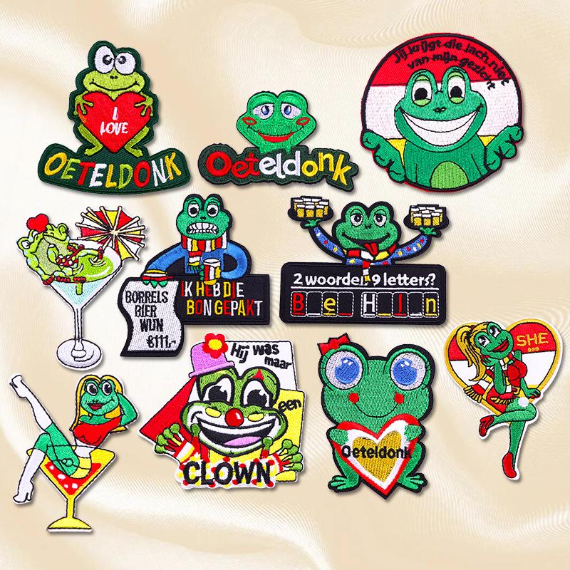 10pcs Set Patch Netherland Oeteldonk Emblem Embroidery Patches For Clothes Iron On Patches For Clothing Uniform Embroidered Diy 