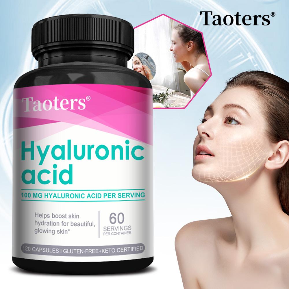 High-concentration hyaluronic acid complex, revitalizing and rejuvenating, 60/120 capsules.