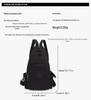 Korean Style Women's Multifunctional Nylon Chest Bag & Waterproof Travel Backpack
