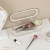 1pc Makeup Brush Storage Box Cosmetics Organizer Desktop Jewelry Box Dust-proof Water-proof Powder Puff Storage Box with Lid