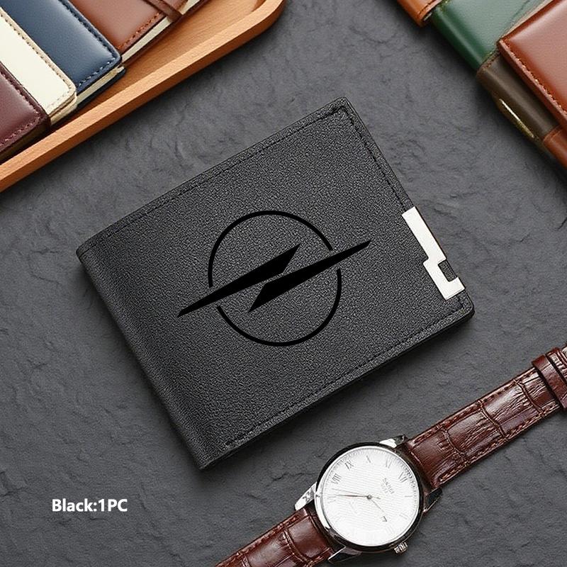 New Fashion Business Wallet Leather Car Logo Card Holder Men Coin Purse For Opel ADAM ASTRA J K CORSA E INSIGNIA MOKKA VIVA