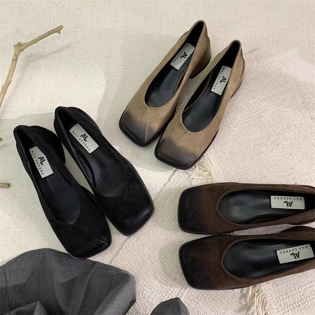 Small single shoes spring explosion shows high Mary Jane shoes niche high value summer Internet celebrity design sense fried street