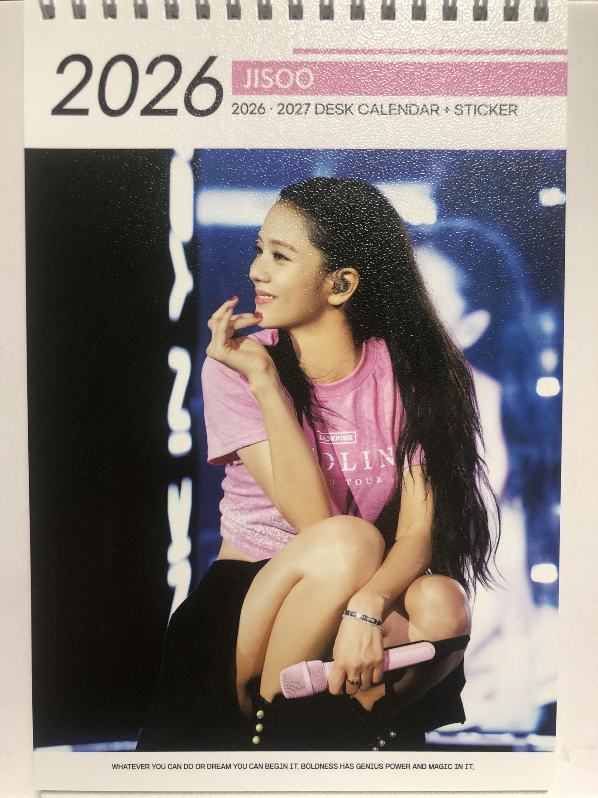 

JISOO Merchandise 2026-2027 2-Year Desk Calendar (JISOO)