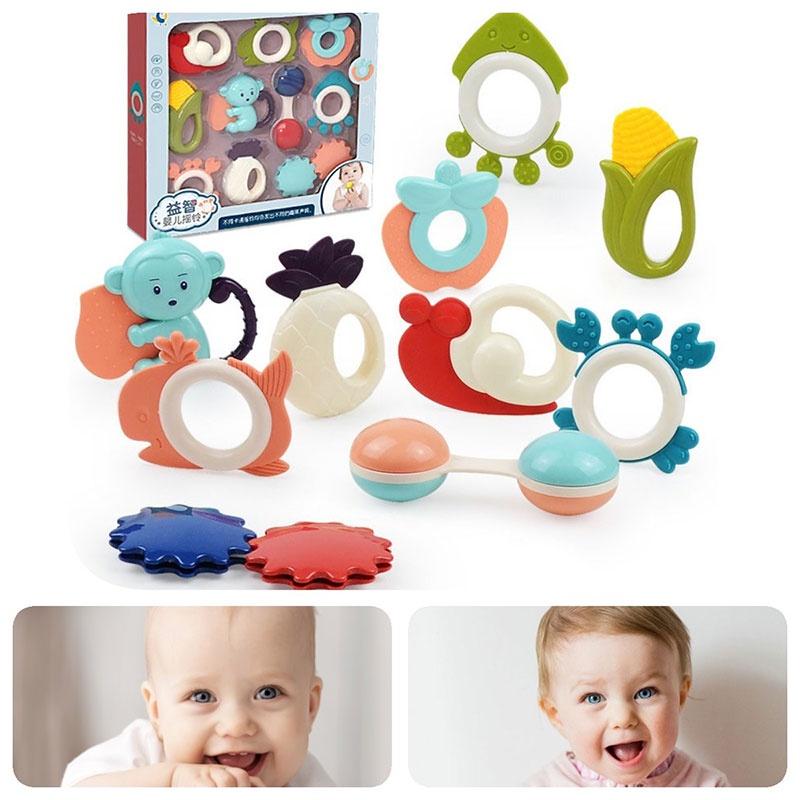Baby Rattle Gift Set 10 Piece Bundle For Newborns