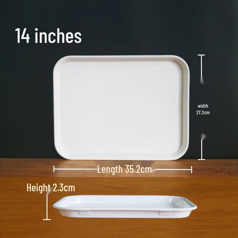 

White Melamine Serving Tray
