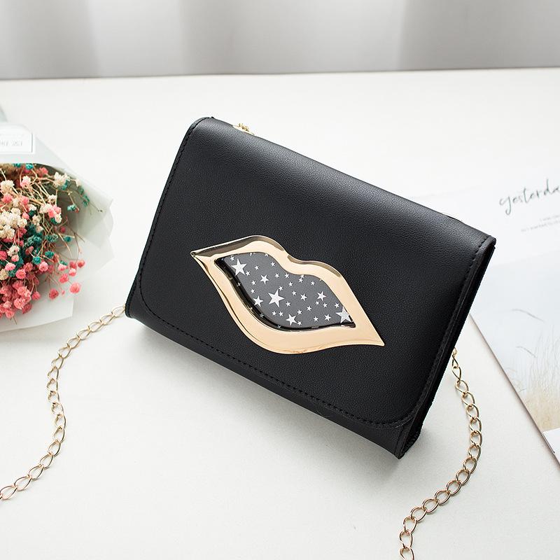 Onns G Fashion Lip Chain Trendy Shoulder Women's Bag Bag Transparent Messenger Mobile Phone Bag