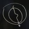 New European And American Retro Bohemian Bridal Headdress With Diamonds, Eyebrow Pendant, Forehead Accessories, Hair Accessories, Hair Chain.