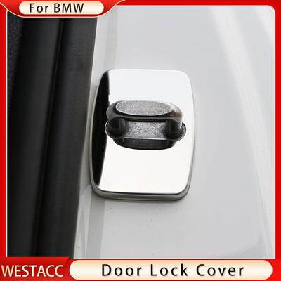 4 Pièces/ensemble Couvercle de verrouillage de porte de voiture Garniture d'autocollant de porte pour BMW X1 X3 X5 X6 E70 E71 E91 E92 E93 F20 F15 F13 M3 E34 X5 E53