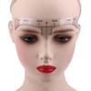 10 Pcs Disposable Eyebrow Ruler Microblading Semi Permanent Eyebrow Tattoo Position Ruler Guide Makeup Stencil Measure Tools