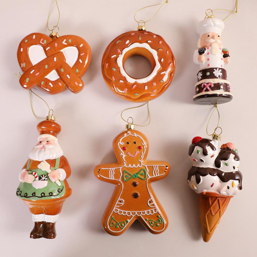 Weihnachts-Lebkuchenmann Baumschmuck Aus Kunststoff Für Feiertagsdekoration