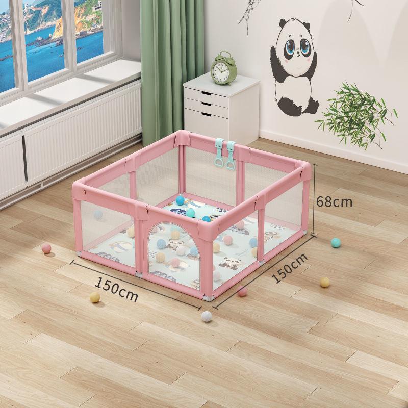 Free Shipping Baby Playpen with Bedside Guardrail & Children's Crawling Mat