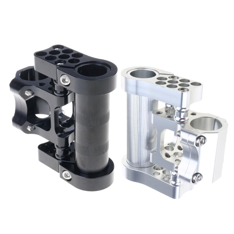 Adjustable Bicycles Double Stem Aluminum Alloy Folding Bike Porous Stem 25.4MM Hollows Bicycles Handlebar Stem