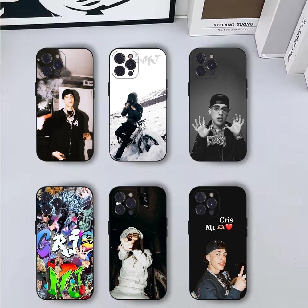 Cris MJ Singer Phone Case For iPhone 16,15,14,13,12,11,Pro,X,XS,Max,XR,Plus,Mini Soft Black Cover