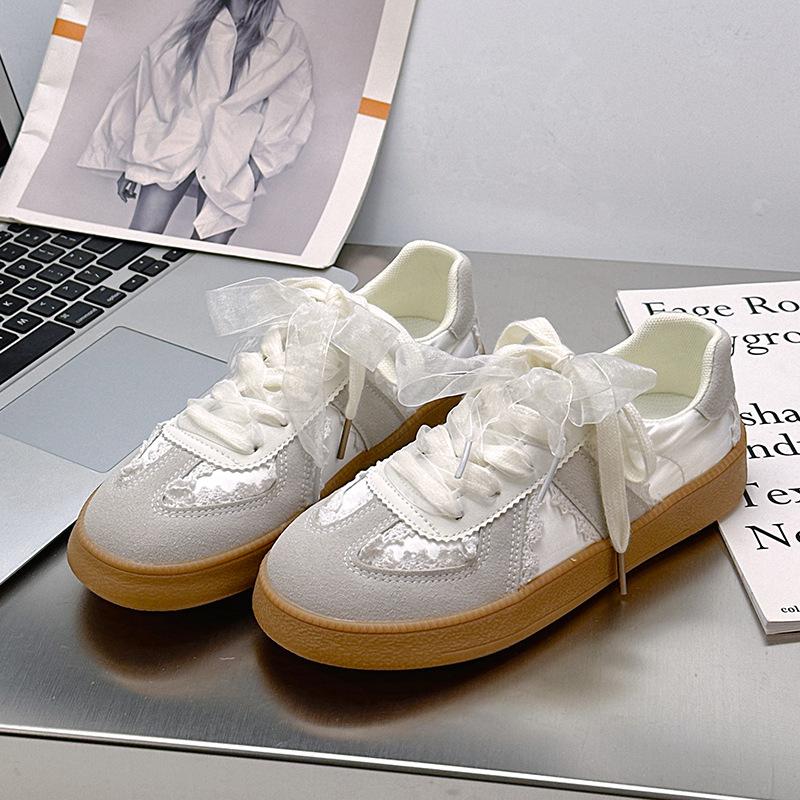 Daddy shoes 22 autumn new mesh shoes trendy ins thick-soled casual sneakers 35 бежевый