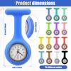 15 Pcs Clip On Nurse Watch Women Men Nurse Watch Silicone Lapel Pin Pocket Fob Stethoscope Watches for Student Doctor and Adults