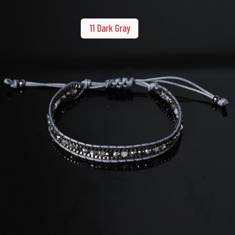 Retro Bohemian Crystal Rope Bracelet