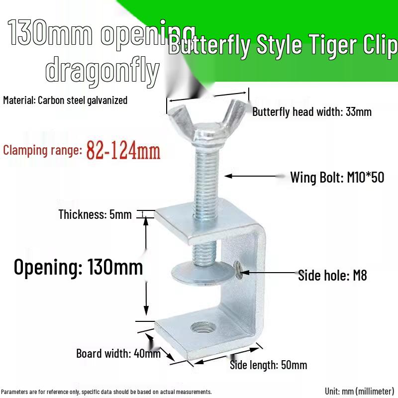 304 Stainless Steel U-Clamp Tiger Clamp with Hand-Tightened Eyebolt