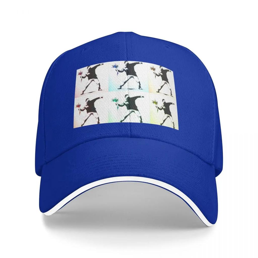 The Walled Off Hotel Banksy Flower Thrower  Love Is In The Air Baseball Cap New Hat Ball Cap Hats For Unisex Womens