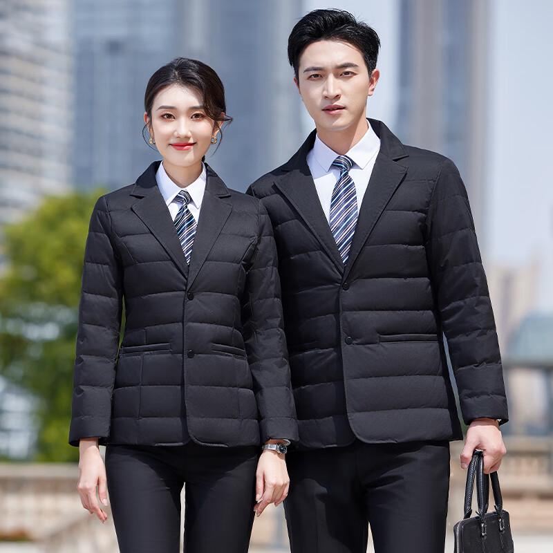 Tenuoman Unisex Business Style Lightweight Lapel Down Jacket