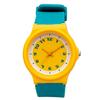 Fieldwork Analog Watch Simple Design Polyurethane Band Calabar MKS2036-4 Green Yellow