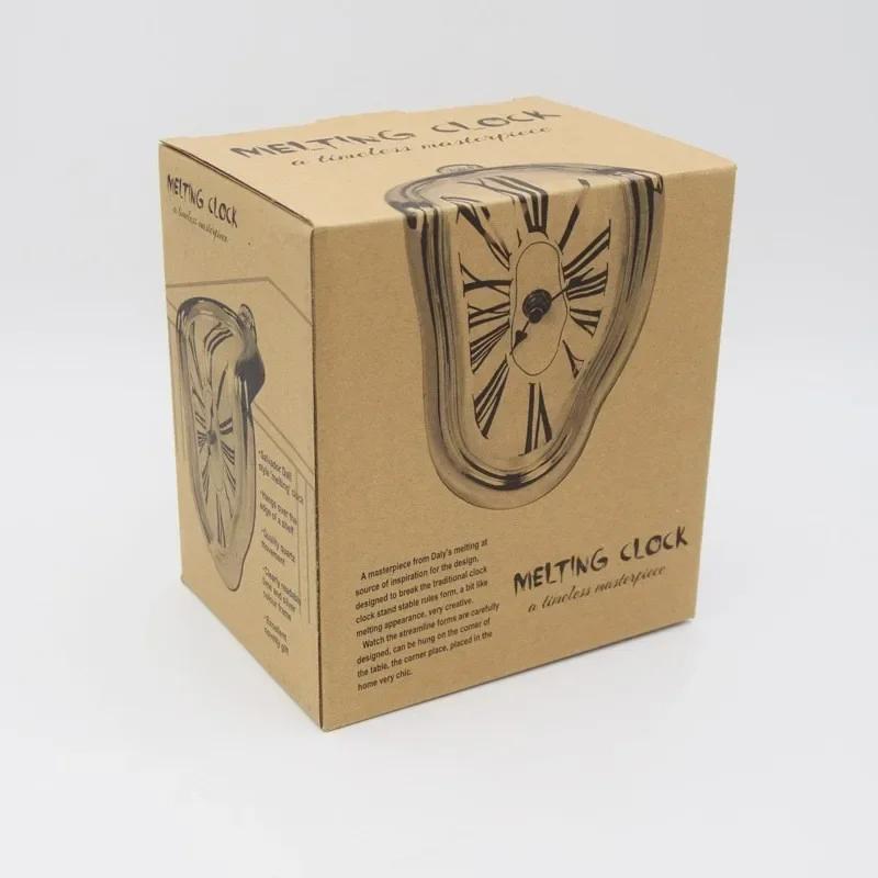 Surrealist Wall Clock Salvador Dali Inspired Distorted Design for Living Room Decor Silent Quartz Movement Unique Artistic Gift