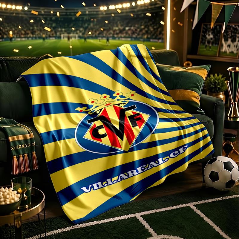 Villar-real Football Club Blanket Lightweight Ideal Bedding Blanket Perfect for Travel, Camping, Living Rooms, Offices, Sofas, Fan Christmas gift