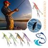 Fishing Lure Shrimp Swimbait Realistic Looking Vivid Color 360-Degree Rotating Sequins Pre-Rigged Fishing Jigs Fishing Bait