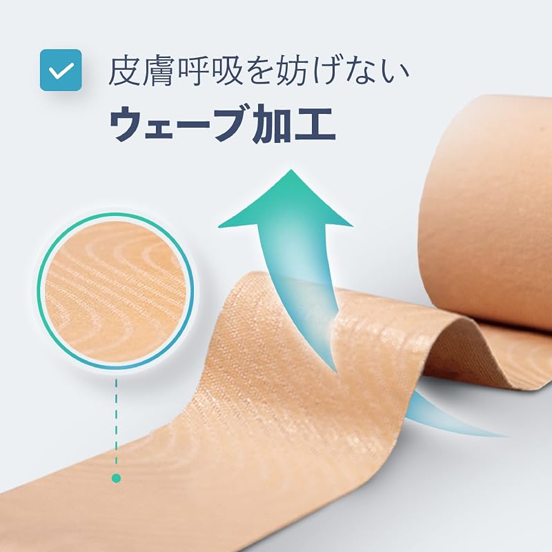 C&G Kinesiology Tape 50mm x 5m, 6 rolls. Ideal for marathon runners, knees, ankles, wrists, calves, and soles of feet.